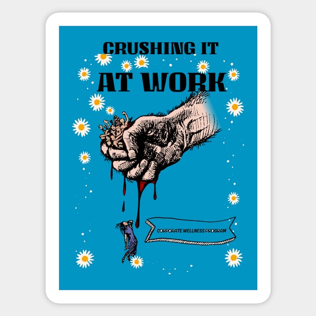 Crushing It At Work Sticker by Silvermoon_Designs